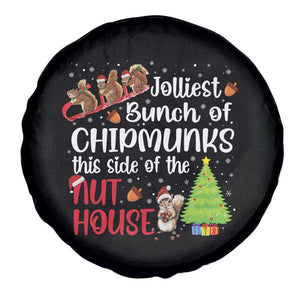 Funny Christmas Spare Tire Cover Jolliest Bunch Of Chipmunks This Side Of The Nut House TS10 Print Your Wear