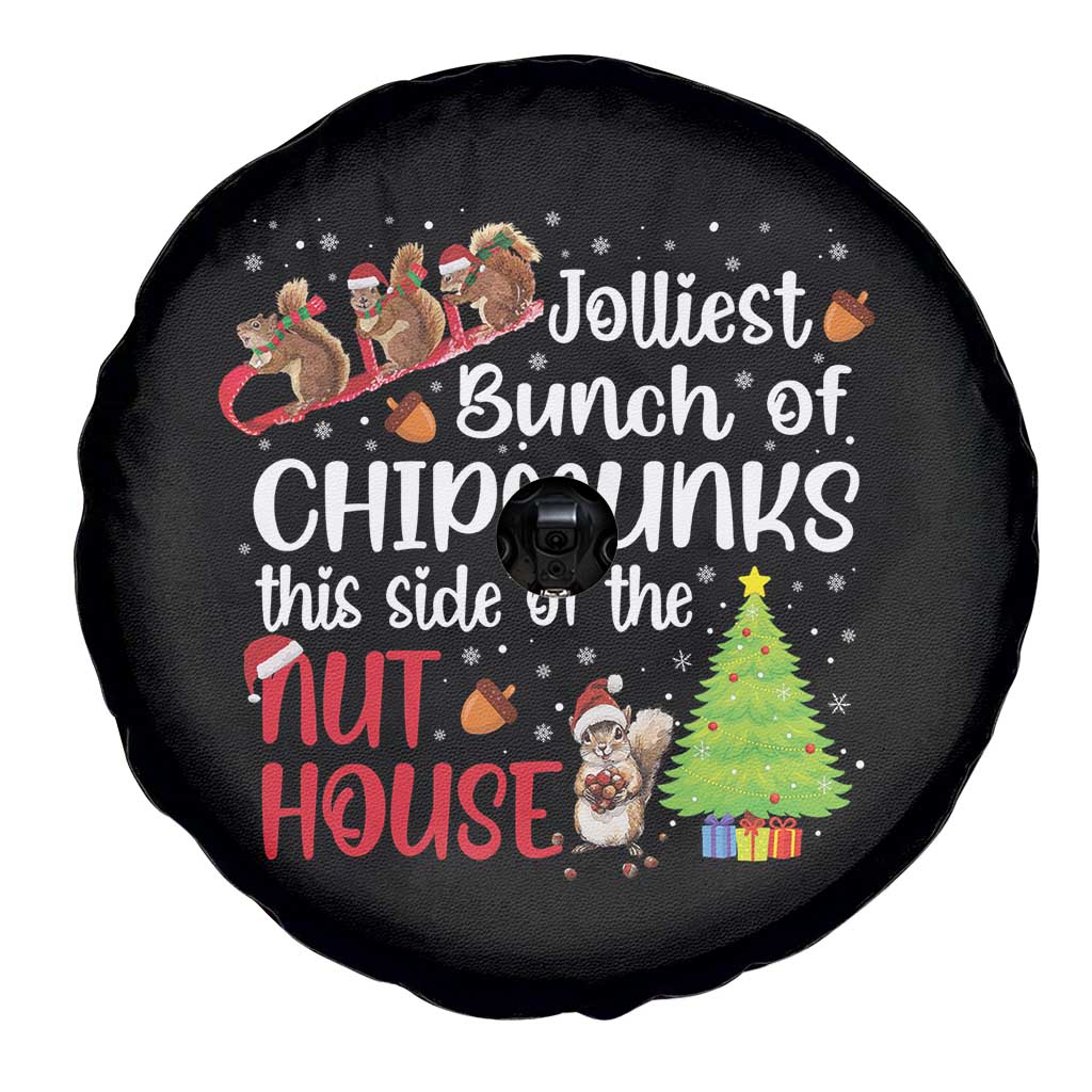 Funny Christmas Spare Tire Cover Jolliest Bunch Of Chipmunks This Side Of The Nut House TS10 Print Your Wear
