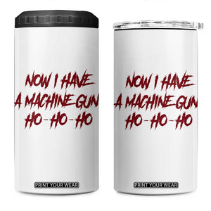 Now I Have A Machine Gun 4 in 1 Can Cooler Tumbler Funny Retro 90s Movie Jumper TS10 One Size: 16 oz White Print Your Wear