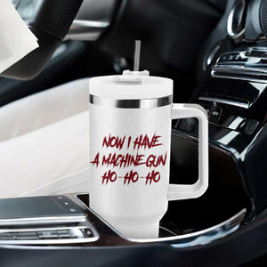 Now I Have A Machine Gun Tumbler With Handle Funny Retro 90s Movie Jumper TS10 Print Your Wear