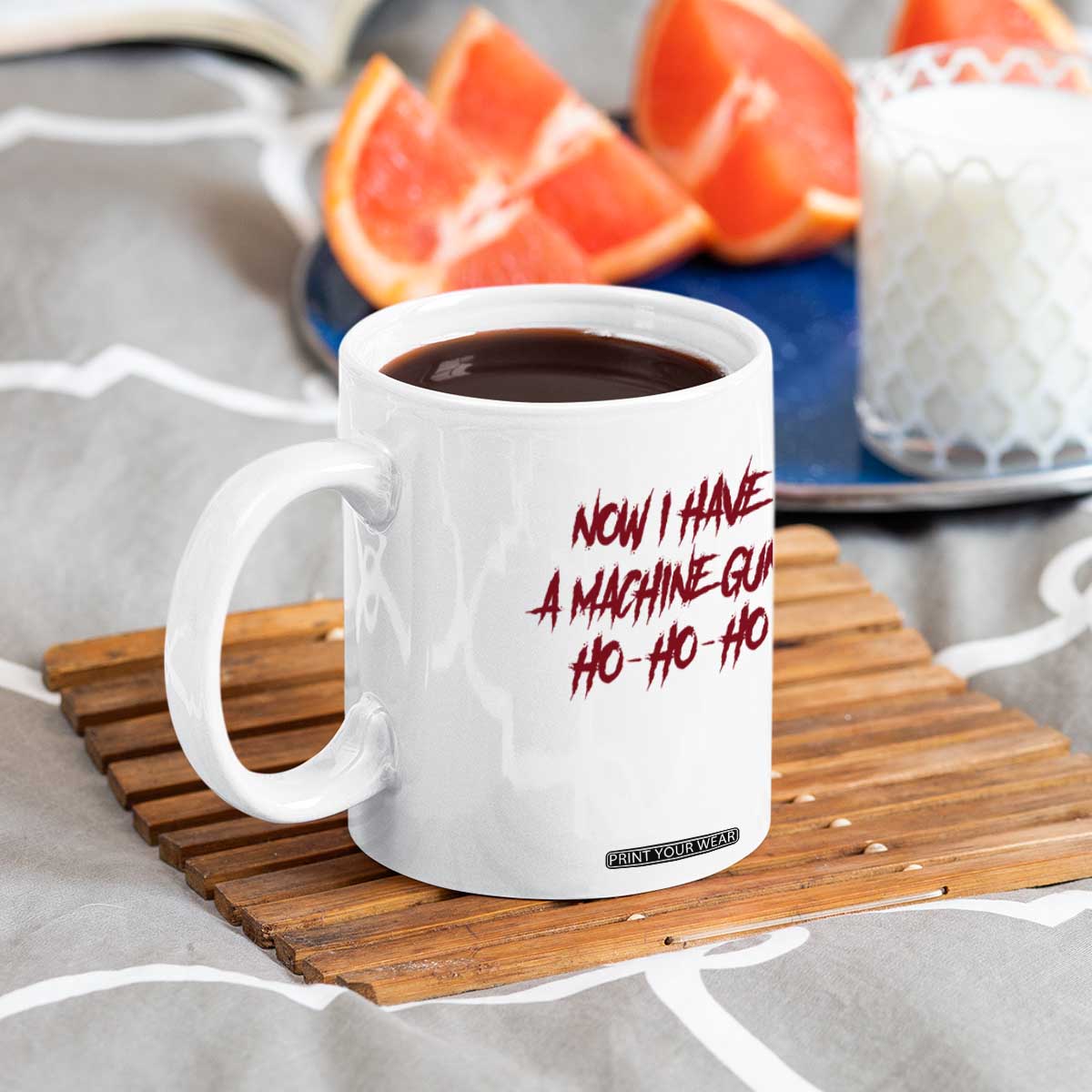 Now I Have A Machine Gun Coffee Mug Funny Retro 90s Movie Jumper TS10 Print Your Wear