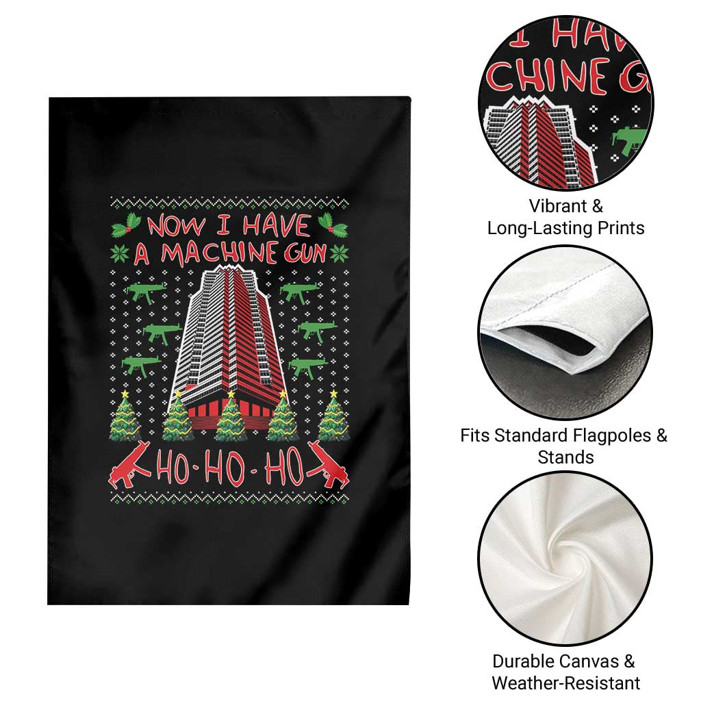 Now I Have A Machine Gun Garden Flag Nakatomi Plaza Christmas Party 1988 Ugly Xmas Gift TS10 Print Your Wear