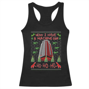 Now I Have A Machine Gun Racerback Tank Top Nakatomi Plaza Christmas Party 1988 Ugly Xmas Gift TS10 Black Print Your Wear