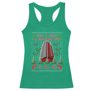 Now I Have A Machine Gun Racerback Tank Top Nakatomi Plaza Christmas Party 1988 Ugly Xmas Gift TS10 Irish Green Print Your Wear