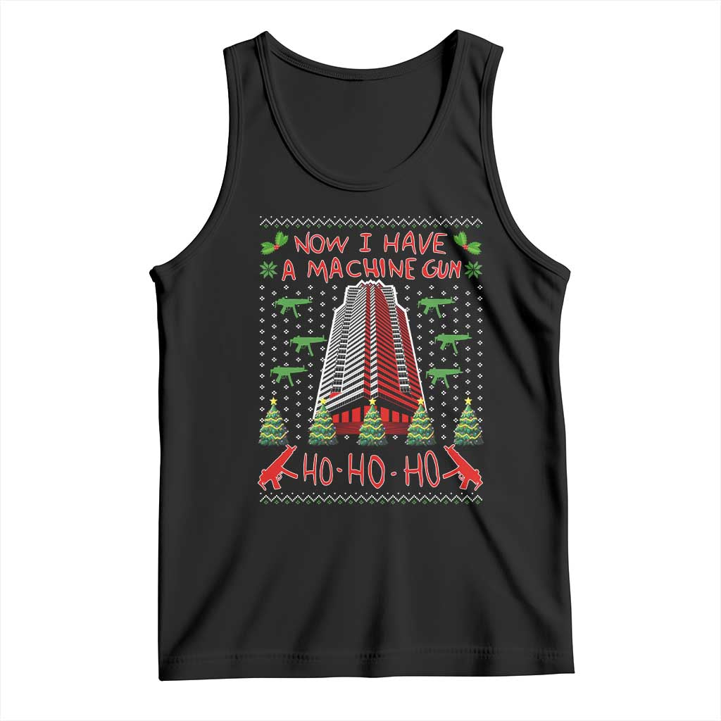 Now I Have A Machine Gun Tank Top Nakatomi Plaza Christmas Party 1988 Ugly Xmas Gift TS10 Black Print Your Wear