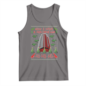 Now I Have A Machine Gun Tank Top Nakatomi Plaza Christmas Party 1988 Ugly Xmas Gift TS10 Deep Heather Print Your Wear