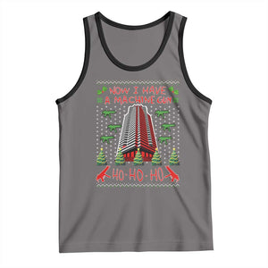 Now I Have A Machine Gun Tank Top Nakatomi Plaza Christmas Party 1988 Ugly Xmas Gift TS10 Deep Heather Black Print Your Wear