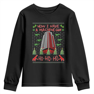 Now I Have A Machine Gun Youth Sweatshirt Nakatomi Plaza Christmas Party 1988 Ugly Xmas Gift TS10 Black Print Your Wear