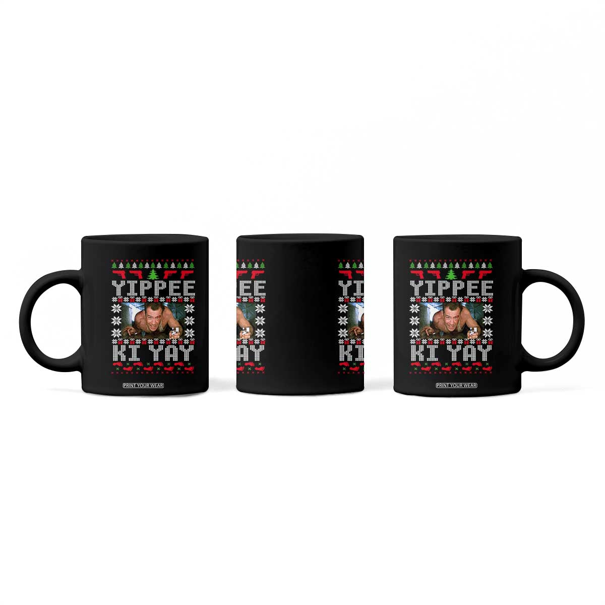 Yippee Ki Yay Coffee Mug Funny 80's Movie Xmas Gift Ugly Christmas TS10 Print Your Wear