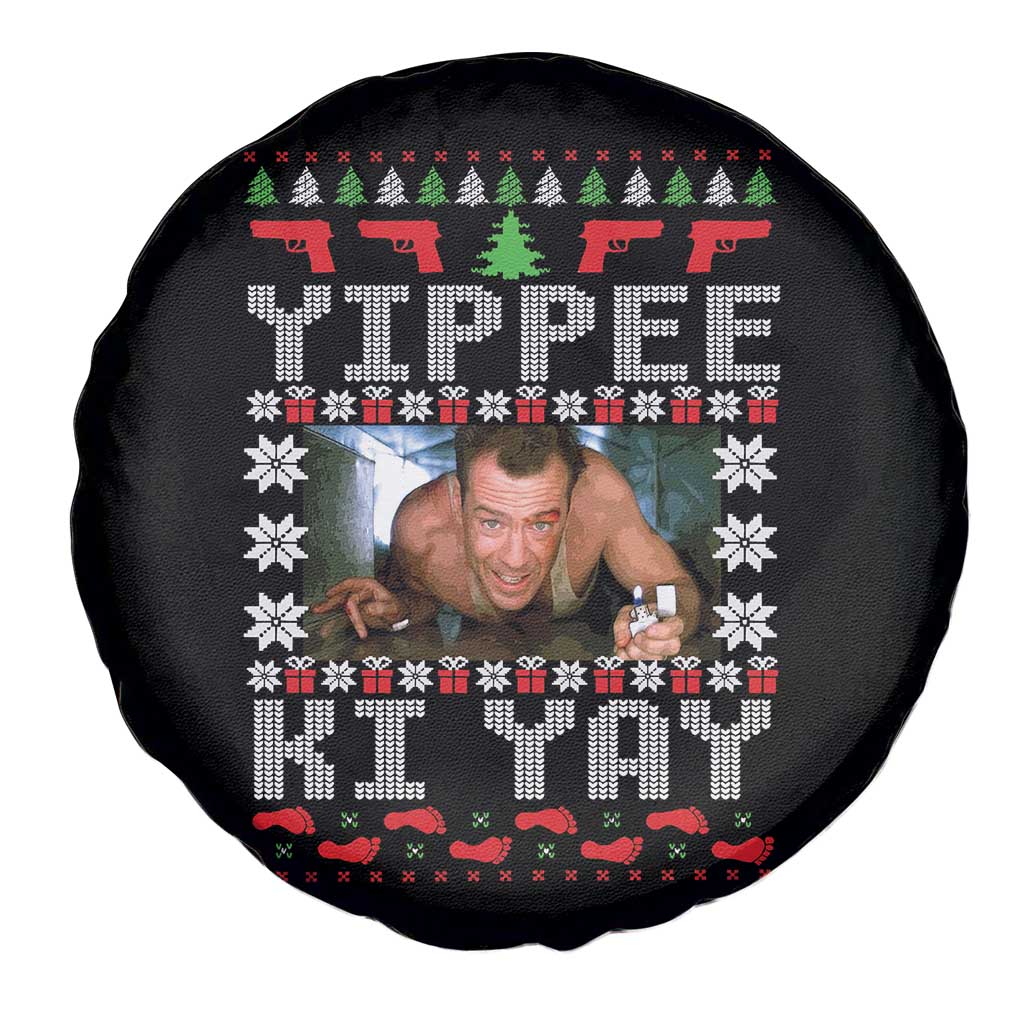 Yippee Ki Yay Spare Tire Cover Funny 80's Movie Xmas Gift Ugly Christmas TS10 Print Your Wear