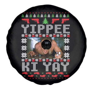 Yippee Ki Yay Spare Tire Cover Funny 80's Movie Xmas Gift Ugly Christmas TS10 Print Your Wear