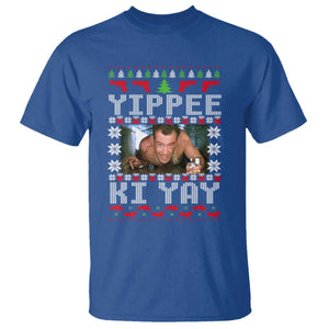 Yippee Ki Yay T Shirt Funny 80's Movie Xmas Gift Ugly Christmas TS10 Royal Blue Print Your Wear