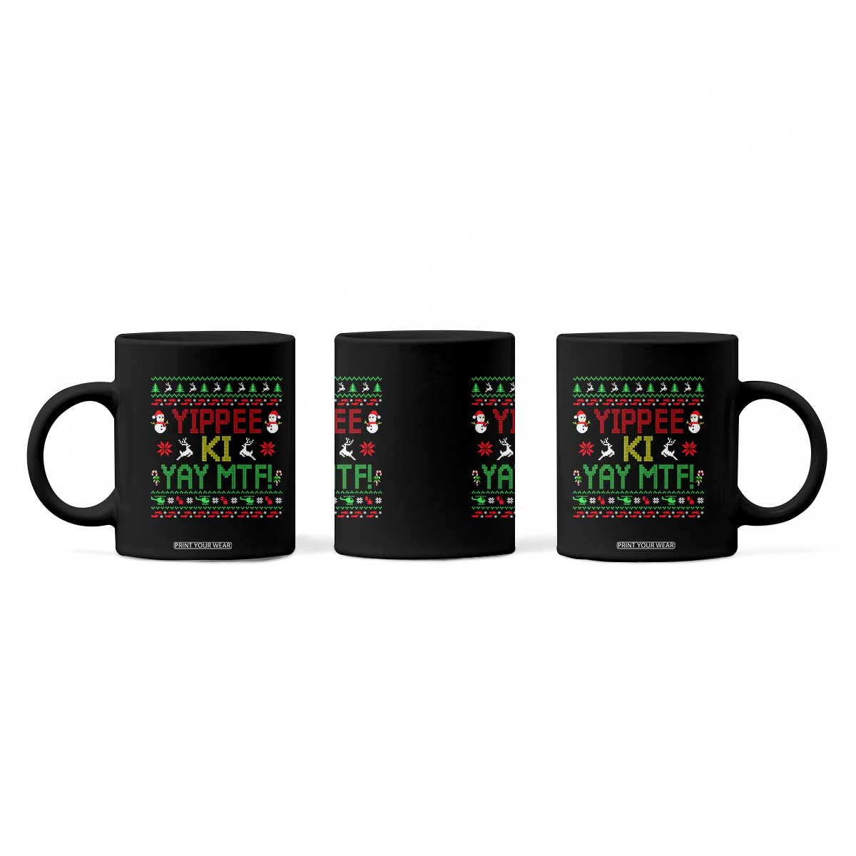 Yippee Ki Yay Coffee Mug 80's Movie Xmas Gift Ugly Christmas TS10 Print Your Wear