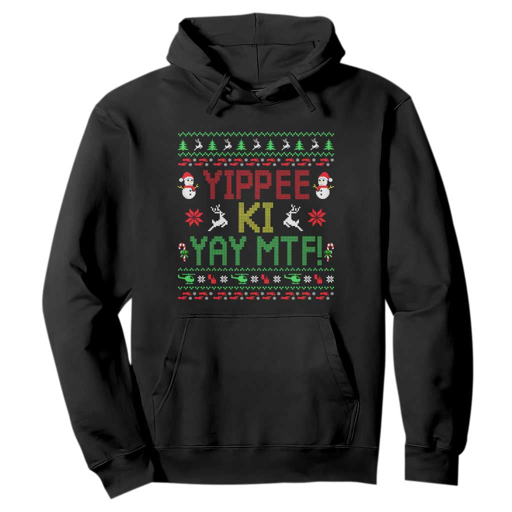 Yippee Ki Yay Hoodie 80's Movie Xmas Gift Ugly Christmas TS10 Black Print Your Wear