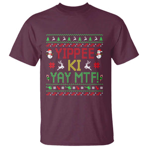 Yippee Ki Yay T Shirt 80's Movie Xmas Gift Ugly Christmas TS10 Maroon Print Your Wear