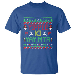 Yippee Ki Yay T Shirt 80's Movie Xmas Gift Ugly Christmas TS10 Royal Blue Print Your Wear