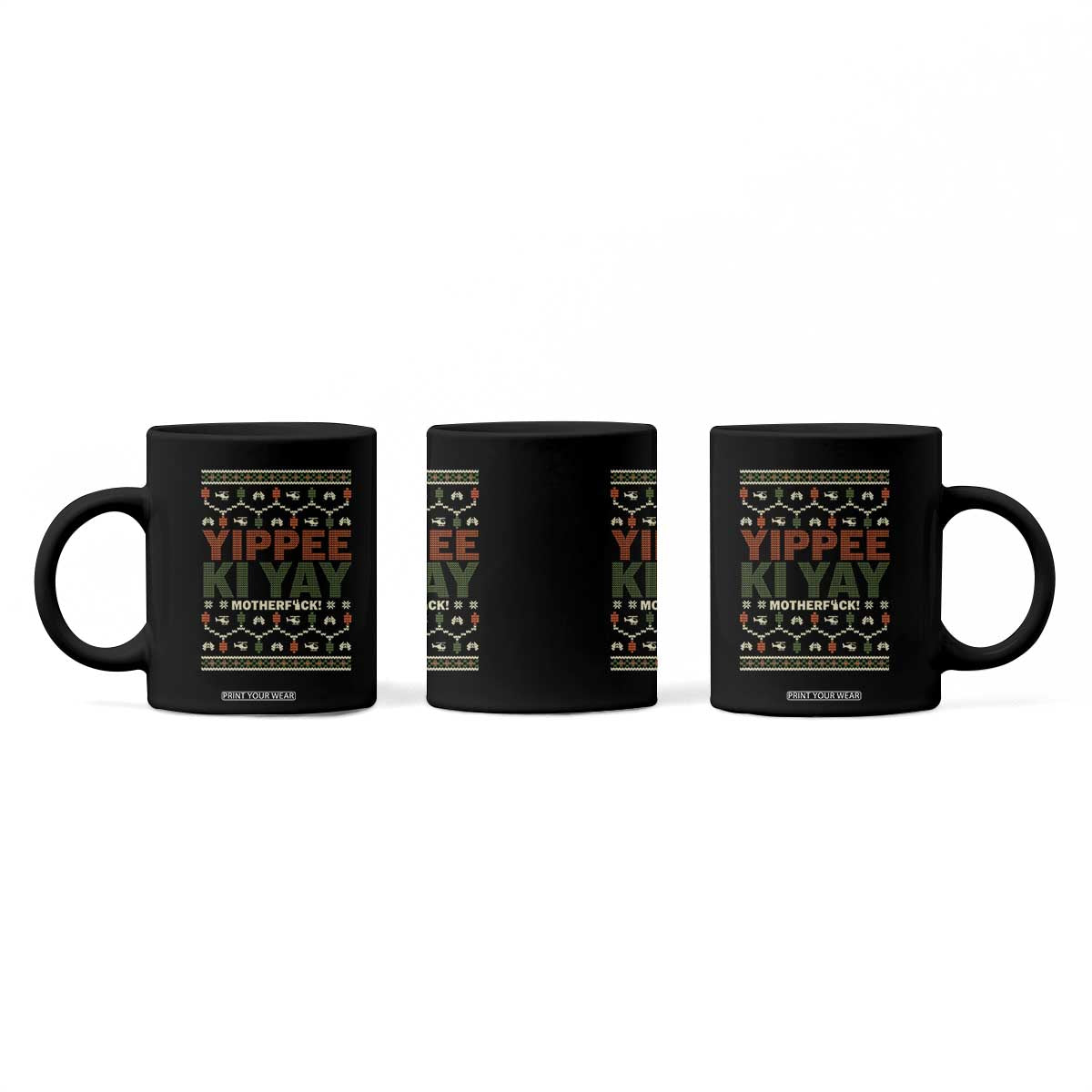 Yippee Ki Yay Coffee Mug Retro 80's Movie Xmas Gift Ugly Christmas TS10 Print Your Wear