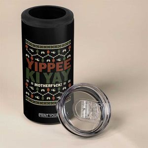 Yippee Ki Yay 4 in 1 Can Cooler Tumbler Retro 80's Movie Xmas Gift Ugly Christmas TS10 Print Your Wear