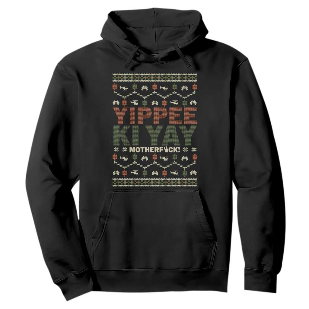 Yippee Ki Yay Hoodie Retro 80's Movie Xmas Gift Ugly Christmas TS10 Black Print Your Wear