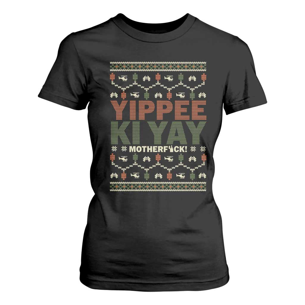 Yippee Ki Yay T Shirt For Women Retro 80's Movie Xmas Gift Ugly Christmas TS10 Black Print Your Wear