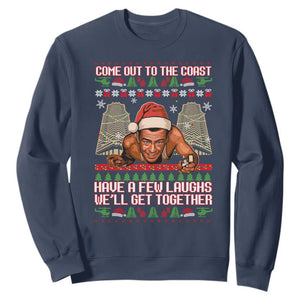 Nakatomi Plaza Party 1988 Sweatshirt Come Out To The Coast Mcclane Ugly Xmas TS10 Navy Print Your Wear