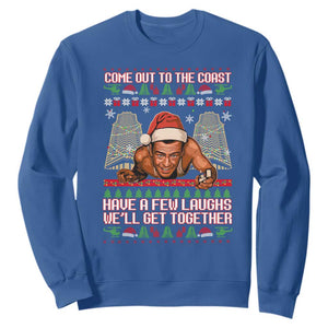 Nakatomi Plaza Party 1988 Sweatshirt Come Out To The Coast Mcclane Ugly Xmas TS10 Royal Blue Print Your Wear