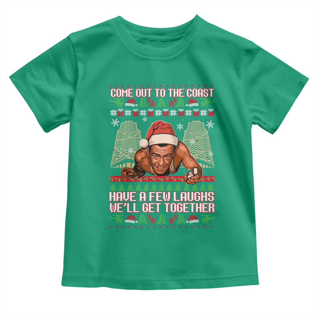 Nakatomi Plaza Party 1988 Toddler T Shirt Come Out To The Coast Mcclane Ugly Xmas TS10 Irish Green Print Your Wear