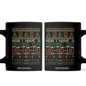 Now I Have A Machine Gun Coffee Mug Christmas 90s Movie Ugly Xmas TS10 Black Print Your Wear