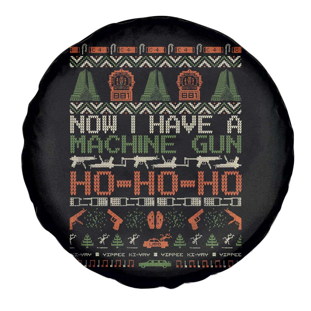 Now I Have A Machine Gun Spare Tire Cover Christmas 90s Movie Ugly Xmas TS10 Print Your Wear