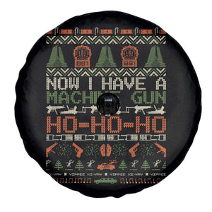 Now I Have A Machine Gun Spare Tire Cover Christmas 90s Movie Ugly Xmas TS10 Print Your Wear