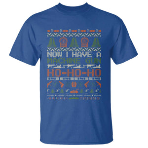 Now I Have A Machine Gun T Shirt Christmas 90s Movie Ugly Xmas TS10 Royal Blue Print Your Wear