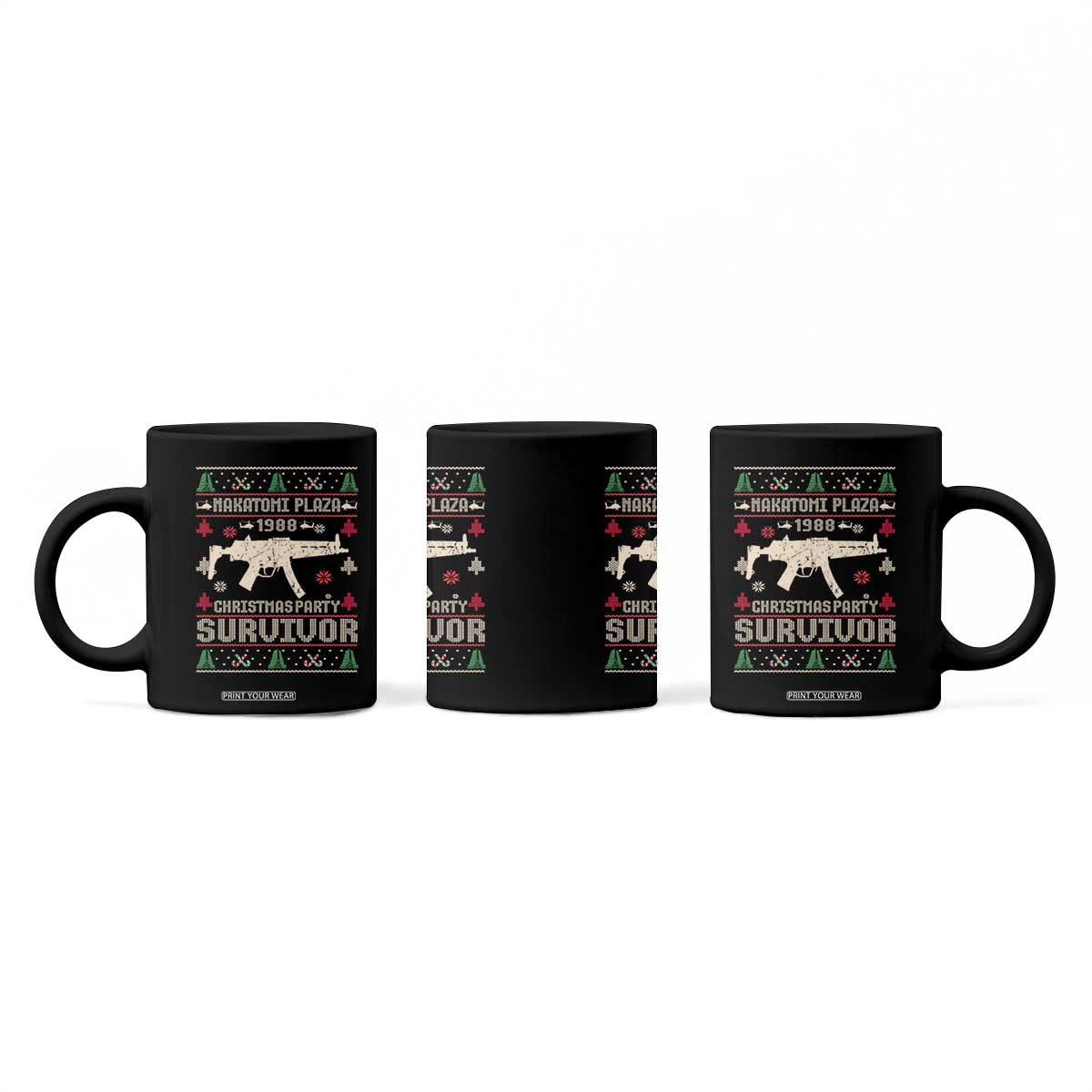 Nakatomi Plaza Christmas Party Coffee Mug Funny 80's Die Movie 1988 Ugly Christmas TS10 Print Your Wear