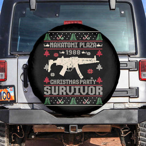 Nakatomi Plaza Christmas Party Spare Tire Cover Funny 80's Die Movie 1988 Ugly Christmas TS10 No hole Black Print Your Wear