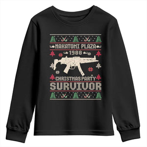 Nakatomi Plaza Christmas Party Youth Sweatshirt Funny 80's Die Movie 1988 Ugly Christmas TS10 Black Print Your Wear