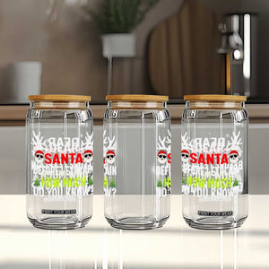 Funny Christmas Glass Can Dear Santa I Can Explain How Much Do You Know TS10 Print Your Wear