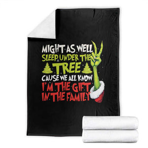 Funny Christmas Throw Blanket I'm The Gift Kids Pajamas Girls Boys TS10 Black Print Your Wear