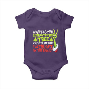Funny Christmas Baby Onesie I'm The Gift Kids Pajamas Girls Boys TS10 Purple Print Your Wear