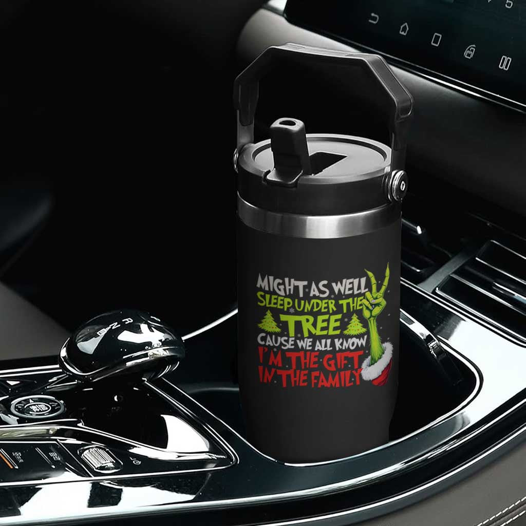 Funny Christmas Flip Straw Tumbler I'm The Gift Kids Pajamas Girls Boys TS10 Print Your Wear