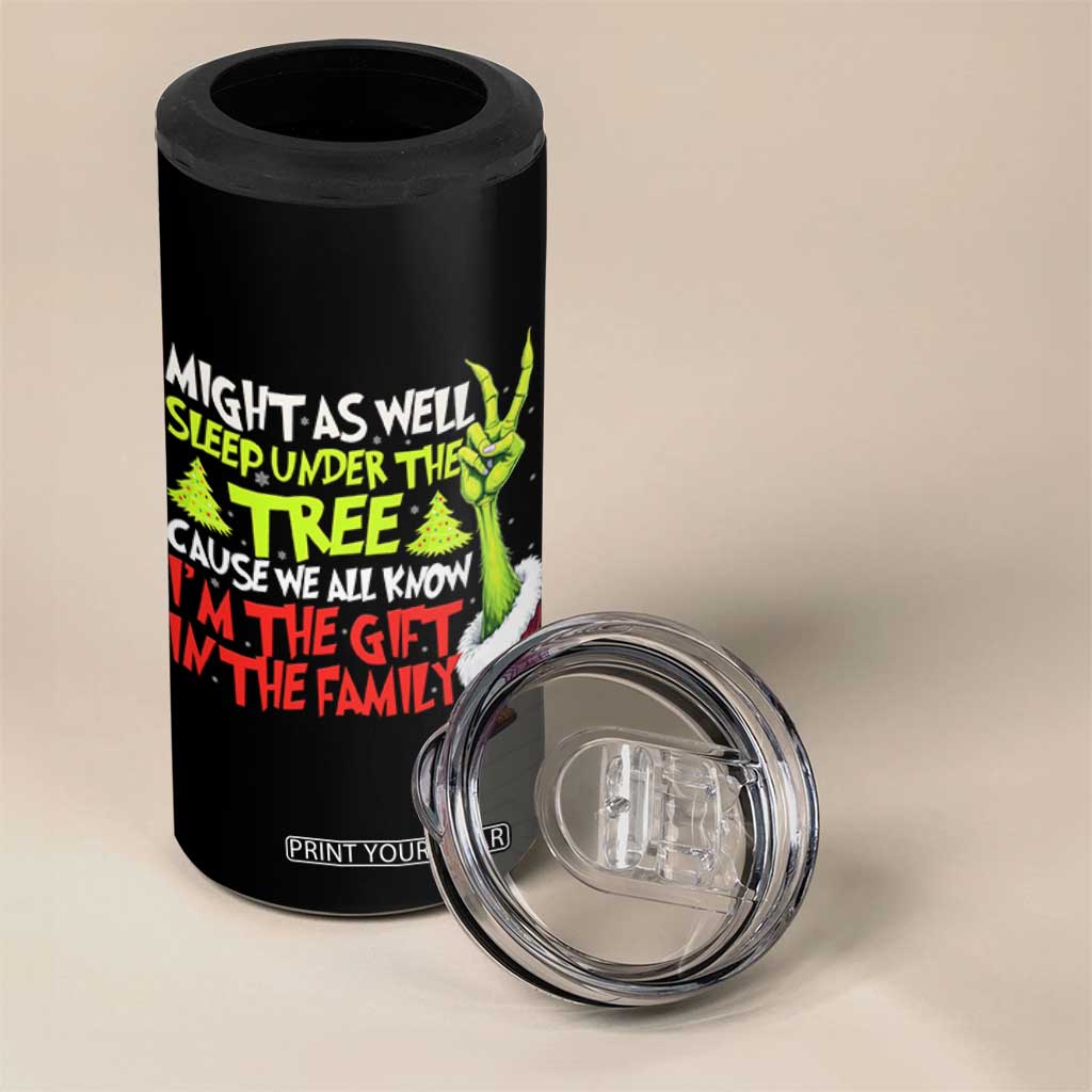 Funny Christmas 4 in 1 Can Cooler Tumbler I'm The Gift Kids Pajamas Girls Boys TS10 Print Your Wear