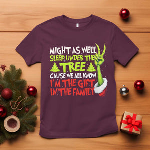 Funny Christmas T Shirt I'm The Gift Kids Pajamas Girls Boys TS10 Maroon Print Your Wear