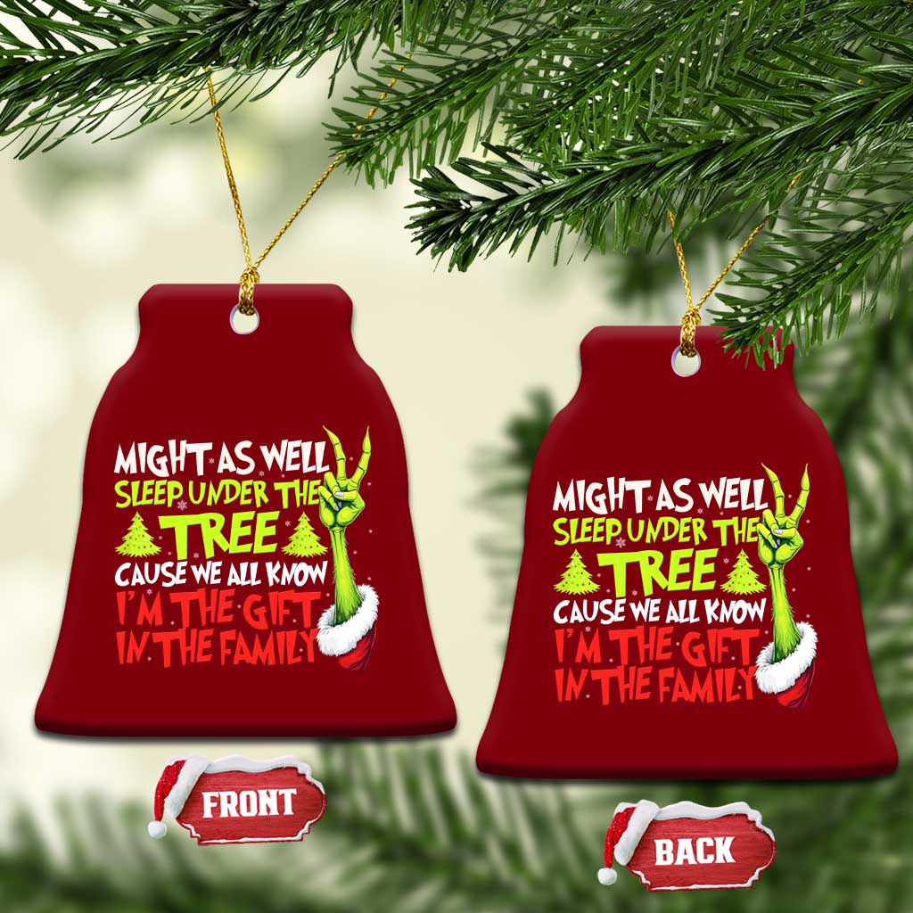 Funny Christmas Ceramic Ornament I'm The Gift Kids Pajamas Girls Boys TS10 Print Your Wear