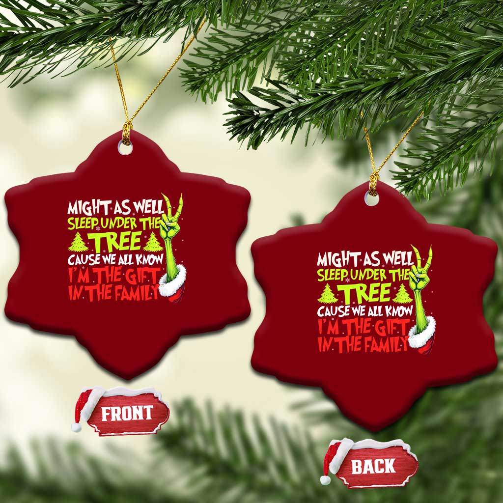 Funny Christmas Ceramic Ornament I'm The Gift Kids Pajamas Girls Boys TS10 Print Your Wear