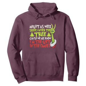 Funny Christmas Hoodie I'm The Gift Kids Pajamas Girls Boys TS10 Maroon Print Your Wear