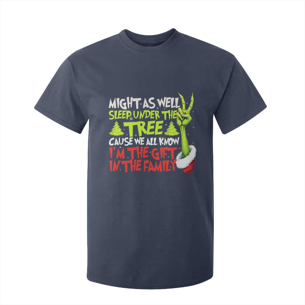Funny Christmas T Shirt For Kid I'm The Gift Kids Pajamas Girls Boys TS10 Navy Print Your Wear