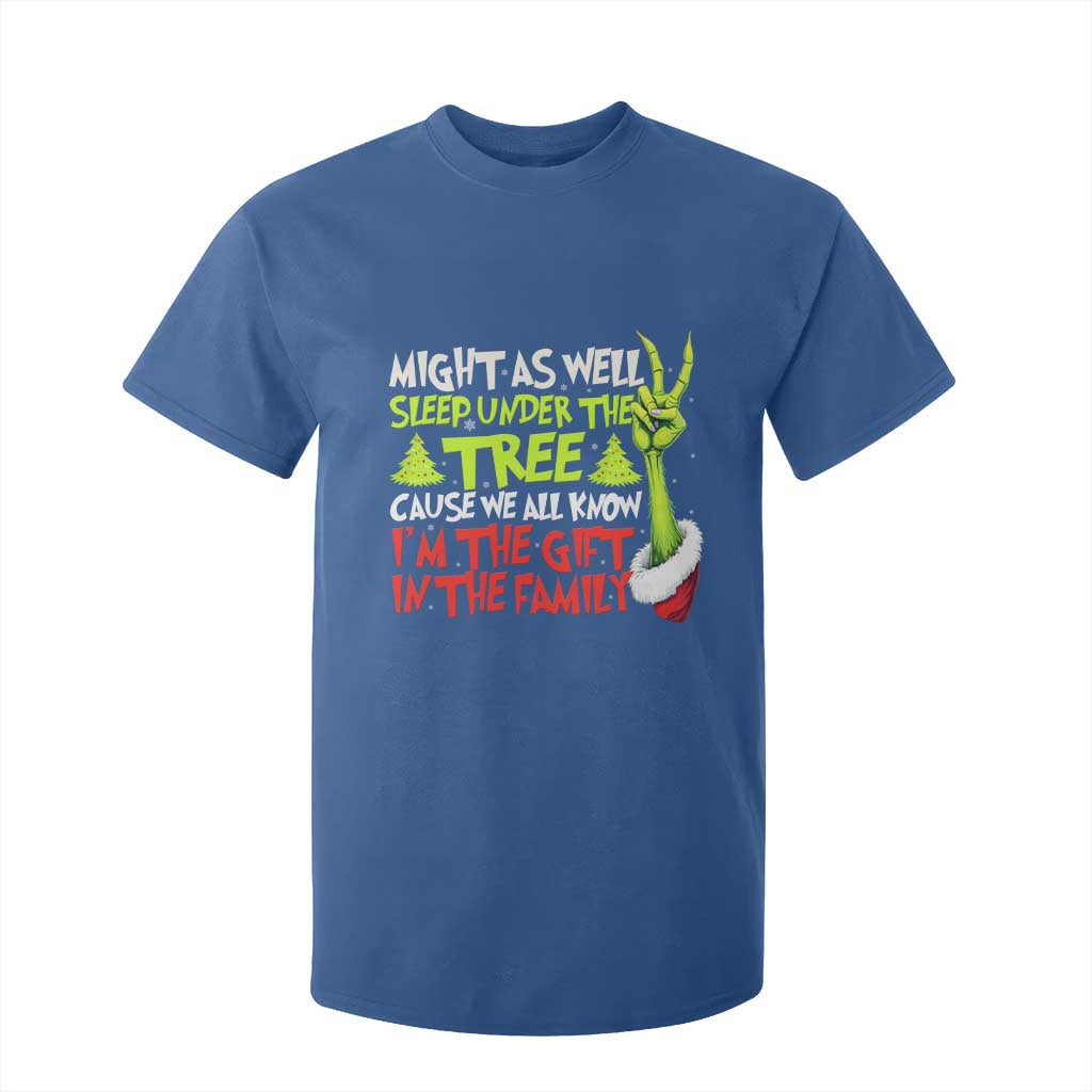 Funny Christmas T Shirt For Kid I'm The Gift Kids Pajamas Girls Boys TS10 Royal Blue Print Your Wear
