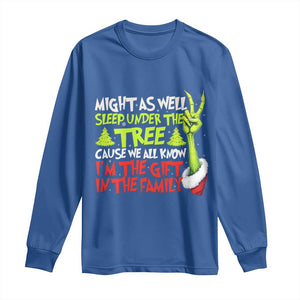 Funny Christmas Long Sleeve Shirt I'm The Gift Kids Pajamas Girls Boys TS10 Royal Blue Print Your Wear