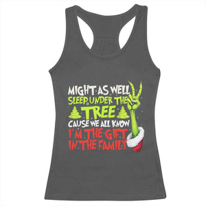 Funny Christmas Racerback Tank Top I'm The Gift Kids Pajamas Girls Boys TS10 Dark Heather Print Your Wear