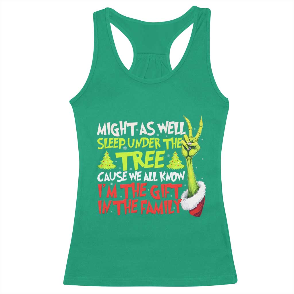 Funny Christmas Racerback Tank Top I'm The Gift Kids Pajamas Girls Boys TS10 Irish Green Print Your Wear