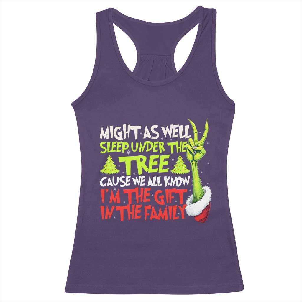 Funny Christmas Racerback Tank Top I'm The Gift Kids Pajamas Girls Boys TS10 Purple Print Your Wear