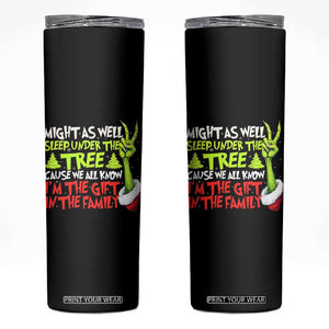 Funny Christmas Skinny Tumbler I'm The Gift Kids Pajamas Girls Boys TS10 Black Print Your Wear